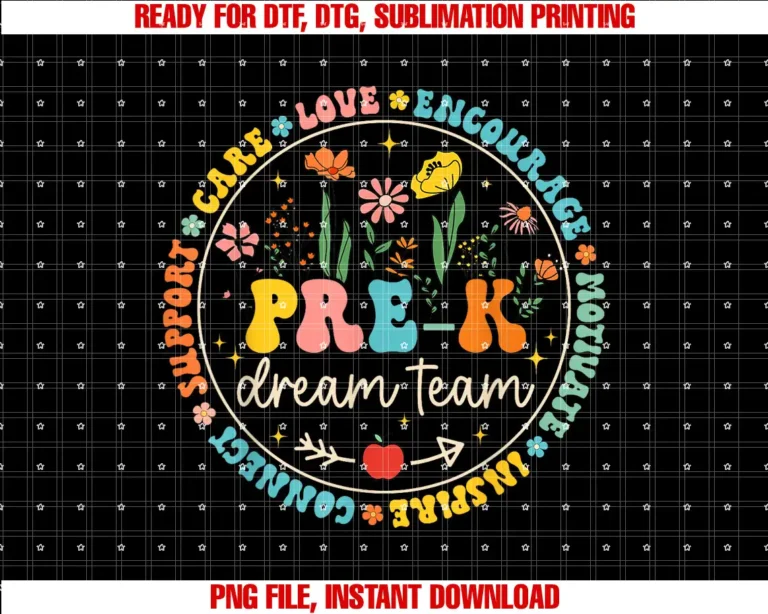 Back To School Dream Team Teacher MatPreK Dream Team Back To School Teacher Care Love Floral T-shirt