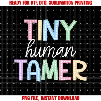 Back To School Preschool Teacher Women OutfitsTiny Human Tamer Kindergarten Elementary Teacher Daycare T-shirt