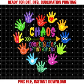 Back To School Teachers Kids GiftsKindergarten PreSchool Teacher Chaos Coordinator Tiny Humans T-shirt