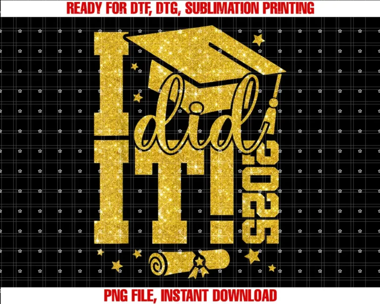 Back To SchoolI Did It Graduation 2025 Graduate Class of 2025 Senior T-shirt