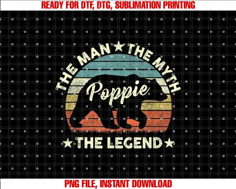 Back To SchoolPoppie Bear Shirt Gift For Fathers Day The Man Myth Legend T-shirt