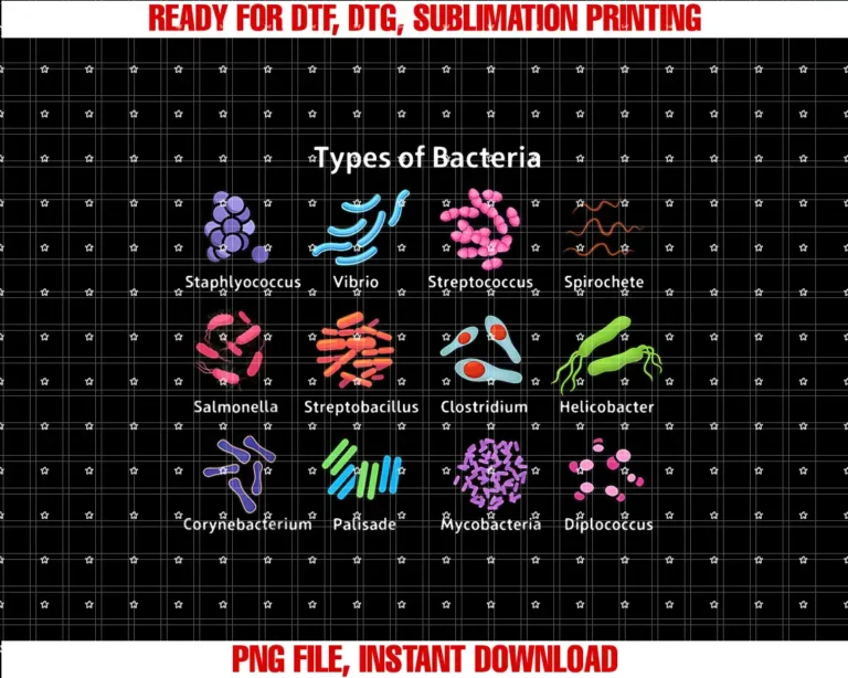 Bacteria Microbiologist Biology ScienceTypes of Bacteria Microbiologist Biology Science Teacher T-shirt