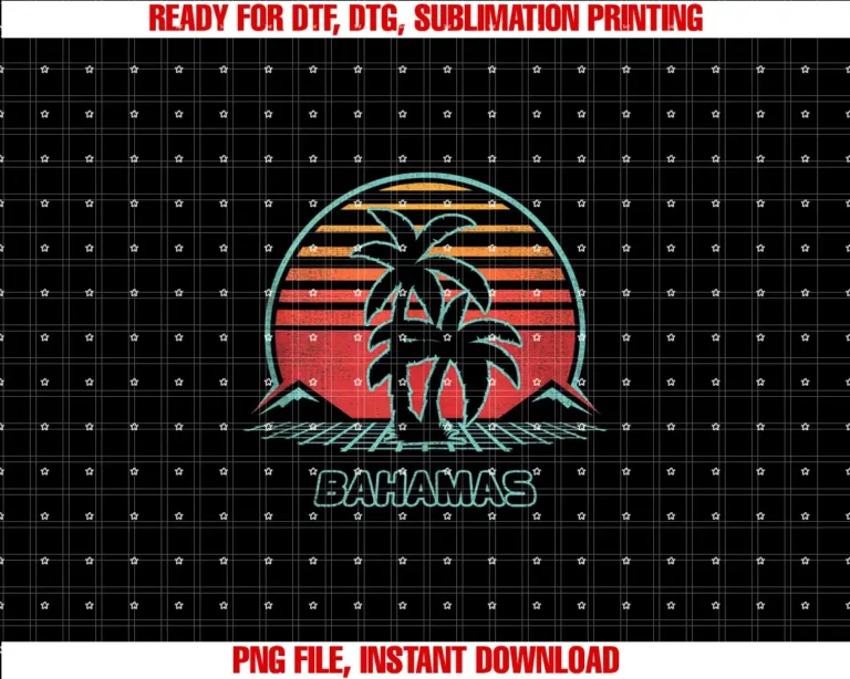 Bahamas Retro Vintage 80s Style T-shirt