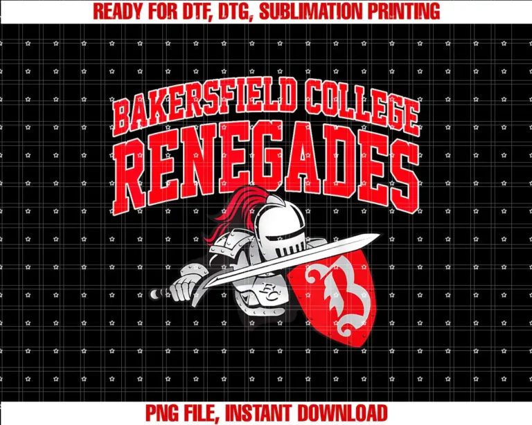 Bakersfield College Renegades Vintage DesignBakersfield College Renegades Arch Vintage Sports Design Men T-shirt