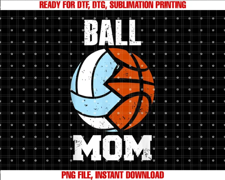 Ball Mom Volleyball Basketball By AprilBall Mom Funny Volleyball Basketball Mom T-shirt