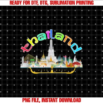 Bangkok Travel Thailand Gift IdeaColorful Thailand T-shirt