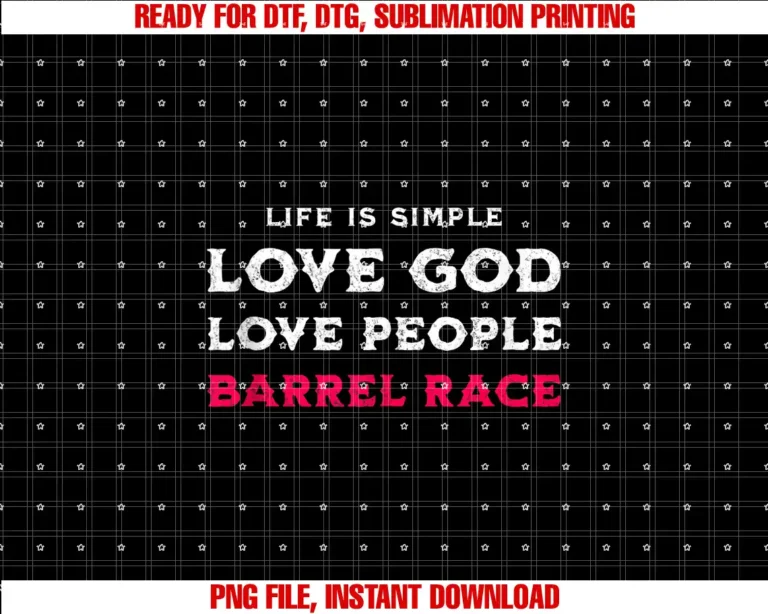 Barrel Race Cowgirl Western For WomenBarrel Racing Rodeo Cowgirl Western Life Is Simple Christian T-shirt