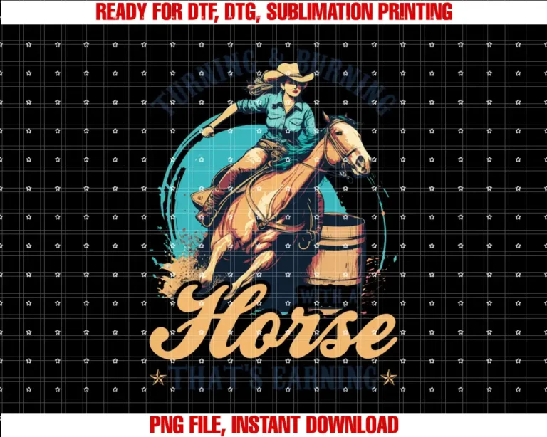 Barrel Racer Gifts Cowgirl Outfits For WomenBarrel Racing Rodeo Cowgirl Turning Burning Barrel Racer T-shirt