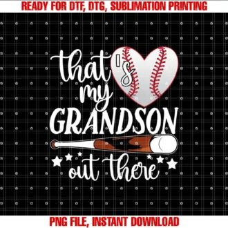 Baseball Grandma Gift TeeThats My Grandson Out There Women Baseball Grandma T-shirt