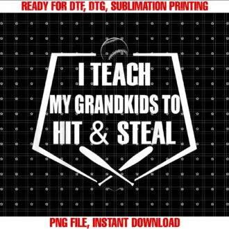 Baseball Grandma ShirtI Teach My Grandkids To Hit Steal T-shirt
