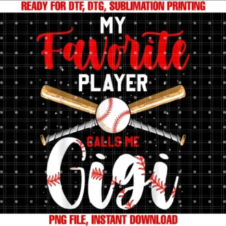 Baseball Lover Gift CoBaseball My Favorite Player Calls Me Gigi Heart Grandma T-shirt
