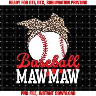 Baseball Mawmaw LeopardBaseball Mawmaw Grandma Baseball T-shirt