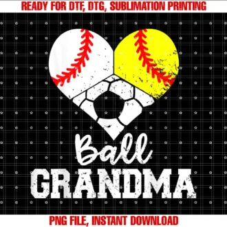 Baseball Softball Soccer Grandma By MayBall Grandma Funny Baseball Softball Soccer T-shirt