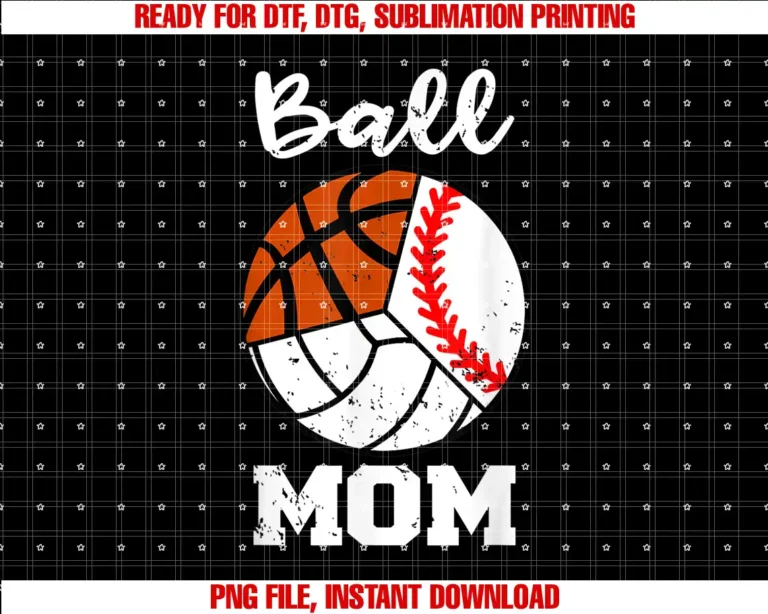 Baseball Volleyball Basketball Mom By FebruaryBall Mom Funny Baseball Volleyball Basketball Mom T-shirt
