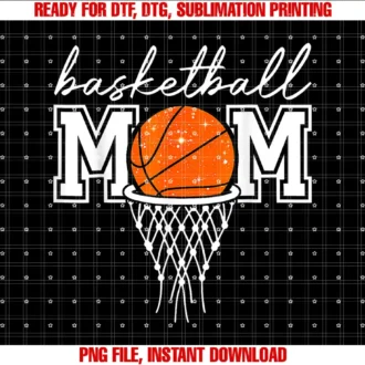Basketball Mom Mother LeopardBasketball Hoop Net Game Day T-shirt