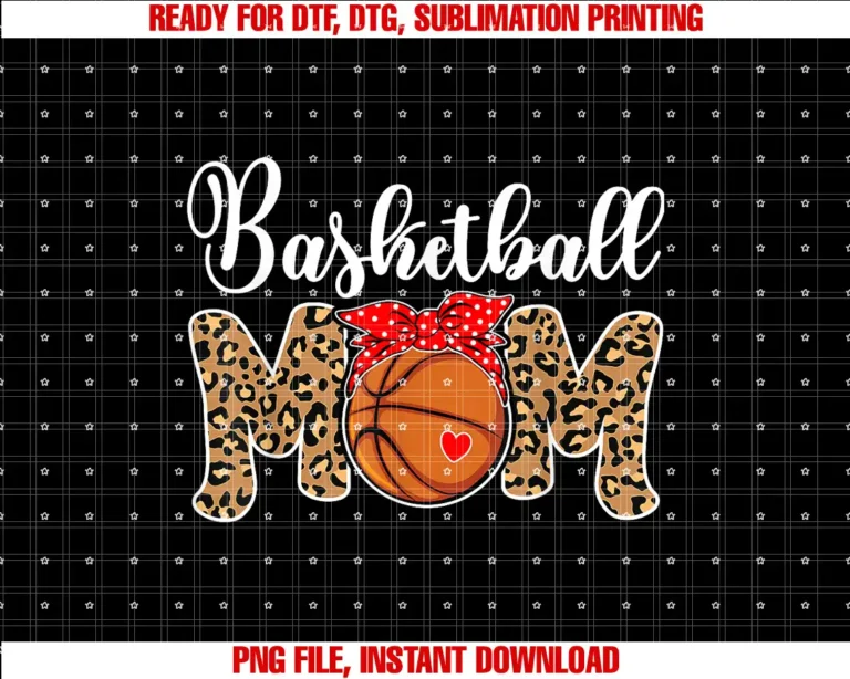 Basketball Mom Mothers Day GiftsBasketball Mom Leopard Messy Bun Game Day Funny Mothers Day T-shirt