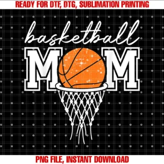 Basketball Tees Sports Game Day for Men BoysBasketball Mom Mother Leopard Basketball Hoop Net Game Day T-shirt