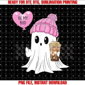 Be My Boo Ghost Spooky Valentines DayBe My Boo Cute Valentines Ghost Pink Valentines Day Love T-shirt