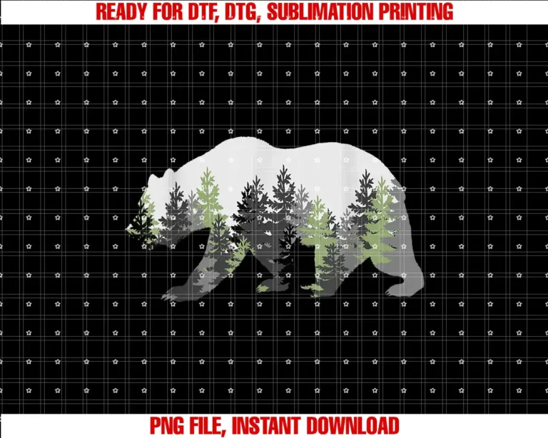 Bear Lovers DesignForest Bear Illustration Wildlife Nature Lovers Gift T-shirt
