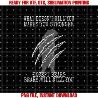 Bears Will Kill You SQ272Funny Bears Will Kill You Hiking Camping T-shirt