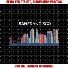 Beautiful City Skyline Souvenir TeesSan Francisco Skyline Beautiful San Francisco Gift T-shirt