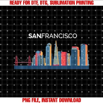 Beautiful City Skyline Souvenir TeesSan Francisco Skyline Beautiful San Francisco Gift T-shirt