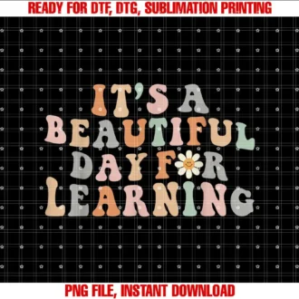 Beautiful Day for Learning Teacher Kid Apparel CoIts Beautiful Day For Learning Retro Teacher Students Women T-shirt