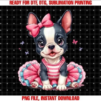 Beautiful Funny DesignCute French Bulldog in Tutu Dress T-shirt