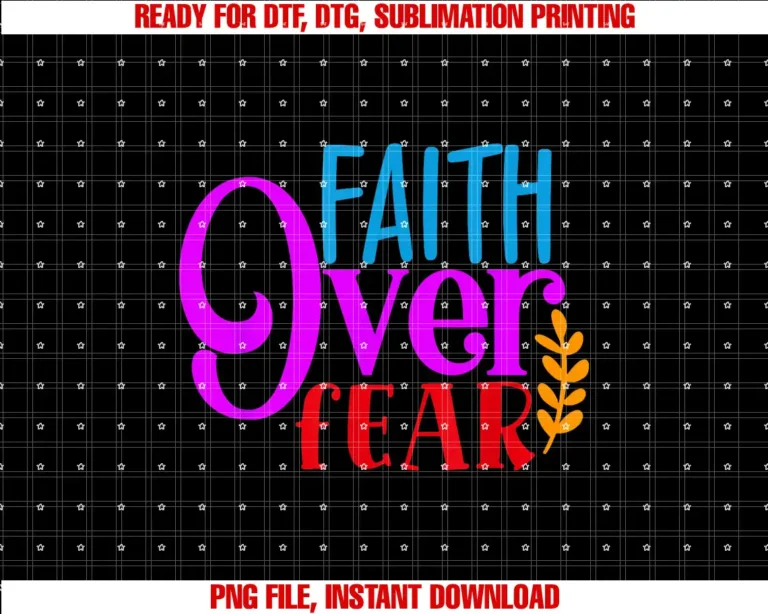Beautiful Funny DesignFaith Over Fear Christian Shirt Jesus Religious T-shirt