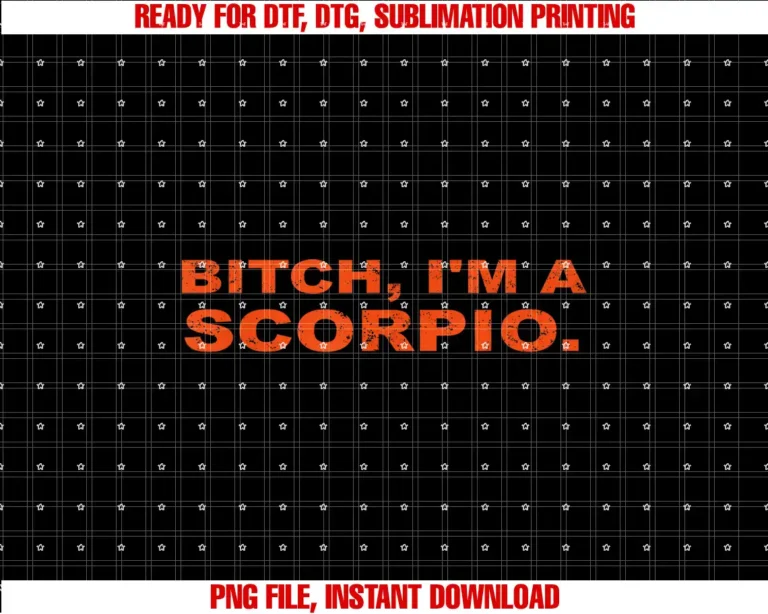 Beautiful Funny DesignFunny scorpio girl slogan Bitch im a scorpio T-shirt