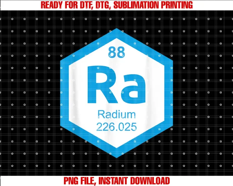 Beautiful Funny DesignRadium Periodic Table of Elements T-shirt