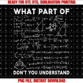 Beautiful Funny DesignWhat Part Of Math Donât You Understand Teacher T-shirt