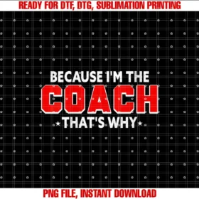 Because Im The Coach Thats Why Staff ApparelWomens Because Im The Coach Thats Why Funny Vintage Coaching T-shirt