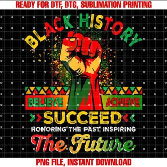 Believe Achieve Succeed Black History Month TeeBelieve Achieve Succeed African Freedom Black History Month T-shirt