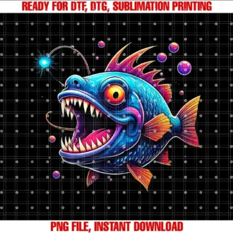 Best Of FishingAnglerfish Deep Sea Creatures Angler Fish Sea Ocean Monster T-shirt