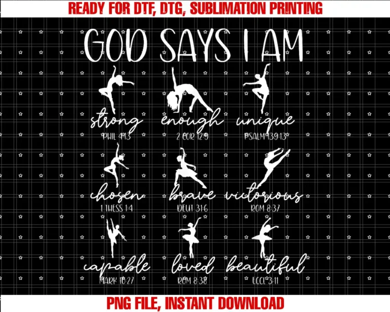 Bible Verse Religious Christian For Ballet DancerChristian God Says I Am Bible Verse Religious Ballet Dancer T-shirt