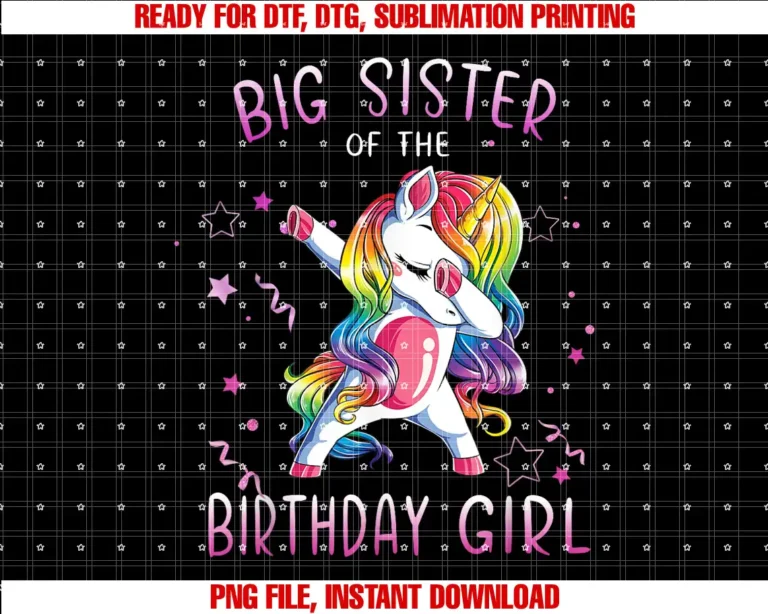 Big Sister Of The Birthday Girl UnicornDabbing Funny Gifts T-shirt