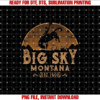 Big Sky Montana Wild WestBig Sky Montana MT Wild West Rodeo Cowboy T-shirt
