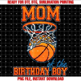Birthday Basketball Family Matching partyMom Of The Birthday Boy Basketball Birthday Family Matching T-shirt