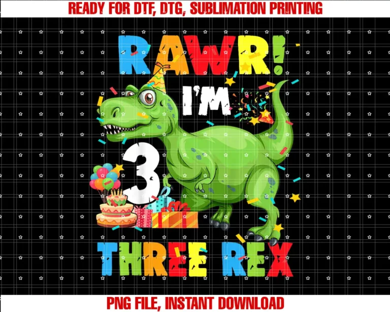 Birthday Boy 3 Dinosaur Kids Three Rex Birthday Party Outfit Dinosaur 3 Year Old Boy T-shirt