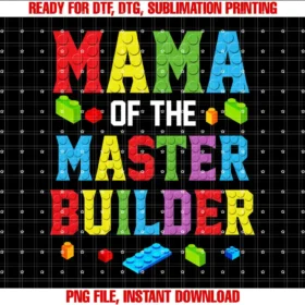 Birthday Building Blocks Brick Builder ShirtMama of the Master Builder Building Bricks Blocks Family T-shirt