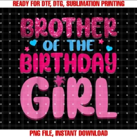 Birthday Clothing Family Party DecorationsBrother Of The Birthday Girl Family Party Decorations T-shirt