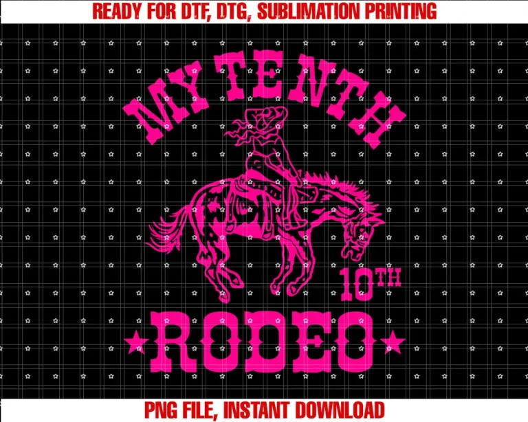 Birthday Cowgirl Cowboy Western Family OutfitMy Tenth Rodeo Its My 10th Birthday 10 Years Old Cowgirl T-shirt