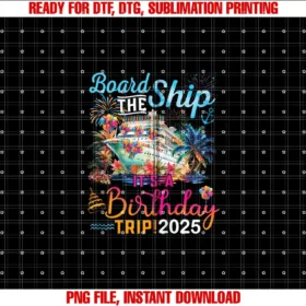 Birthday Cruise Ship Boat Party Accessories TeesBoard The Ship Its A Birthday Trip 2025 Birthday Cruise Zip Hoodie T-shirt