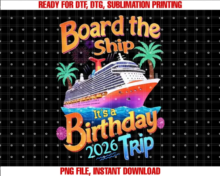 Birthday Cruise Ship Boat Party Accessories TeesBoard The Ship Its A Birthday Trip Party Cruise Squad 2026 T-shirt