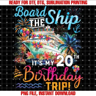 Birthday Cruise Ship Boat Party Accessories TeesBoard The Ship Its My 20th Birthday Trip Cruise Vacation T-shirt