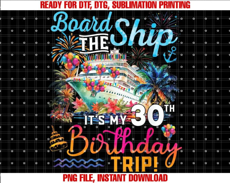 Birthday Cruise Ship Boat Party Accessories TeesBoard The Ship Its My 30th Birthday Trip Cruise Vacation T-shirt
