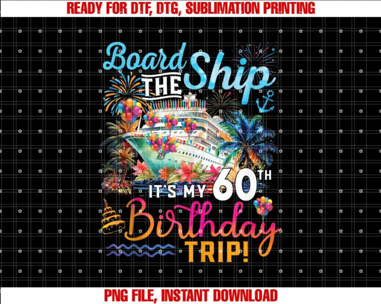 Birthday Cruise Ship Boat Party Accessories TeesBoard The Ship Its My 60th Birthday Trip Cruise Vacation T-shirt