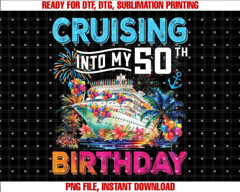 Birthday Cruise Ship Boat Party Accessories TeesCruising Into My 50th Birthday Trip Vacation Cruise Birthday T-shirt