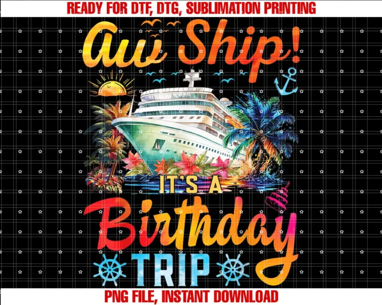 Birthday Cruise Ship Trip Summer Vacation TeesAw Ship Its A Birthday Trip Birthday Cruise Vacation T-shirt